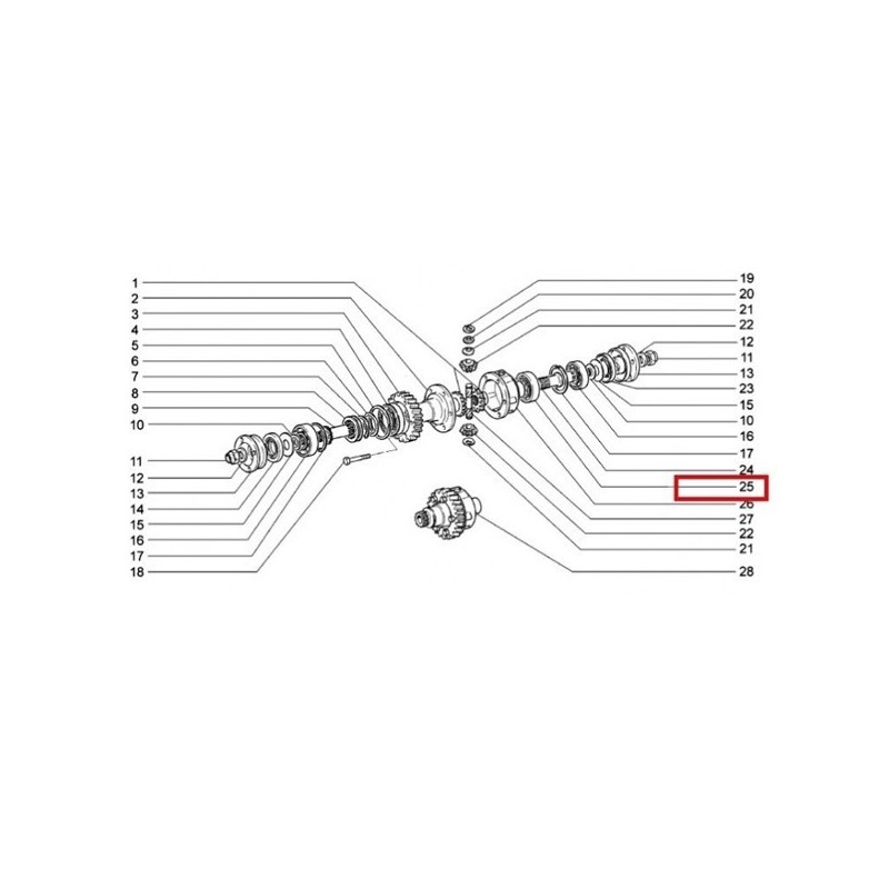 Ložisko do prídavnej prevodovky 21213-1802189