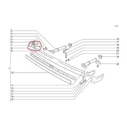 Plechová výstuha predného nárazníka pravá 2121-2803024