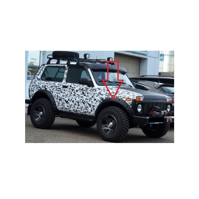 Vonkajší plastový lem LAPTER LADA NIVA 3dv. 2121 21213 21214