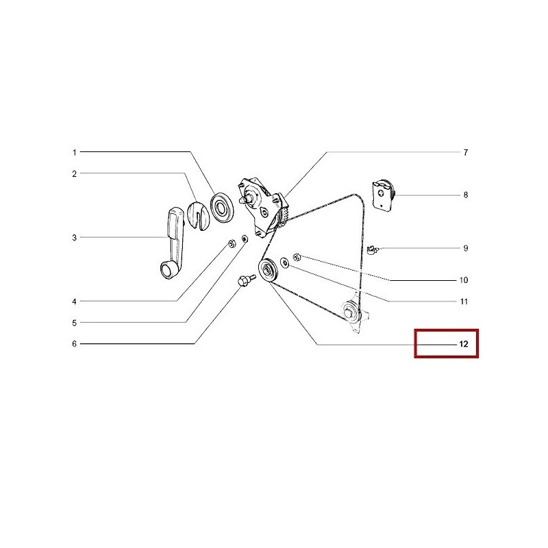 Kladka sťahovania skla 2101-6201035