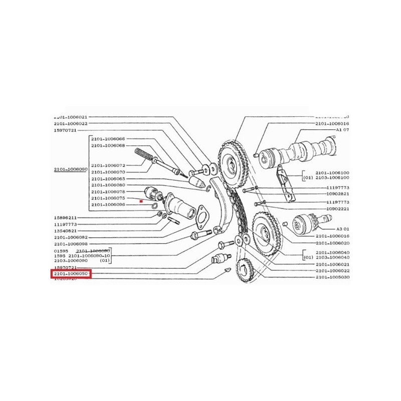 Obmedzovač rozvodovej reťaze 2101-1006050