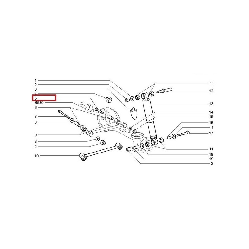 Skrutka krátkeho tiahla a pankharská tyč M12X 70mm 15541221