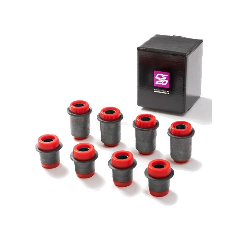 Sada silenblokov 8ks prednej nápravy polyuretán 2121-2904040