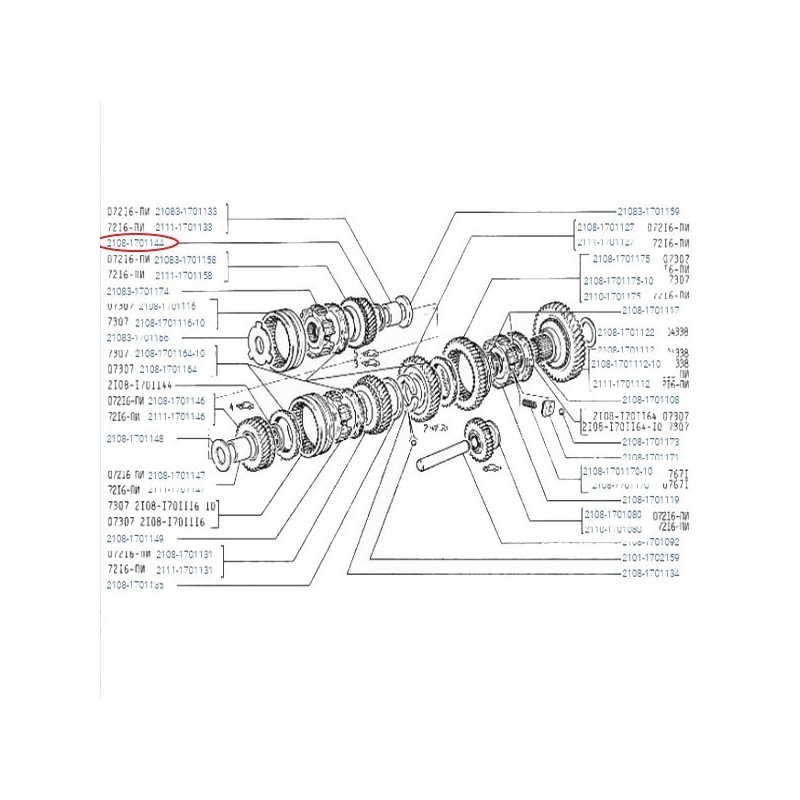 Krúžok zaisťovací 2108-1701144