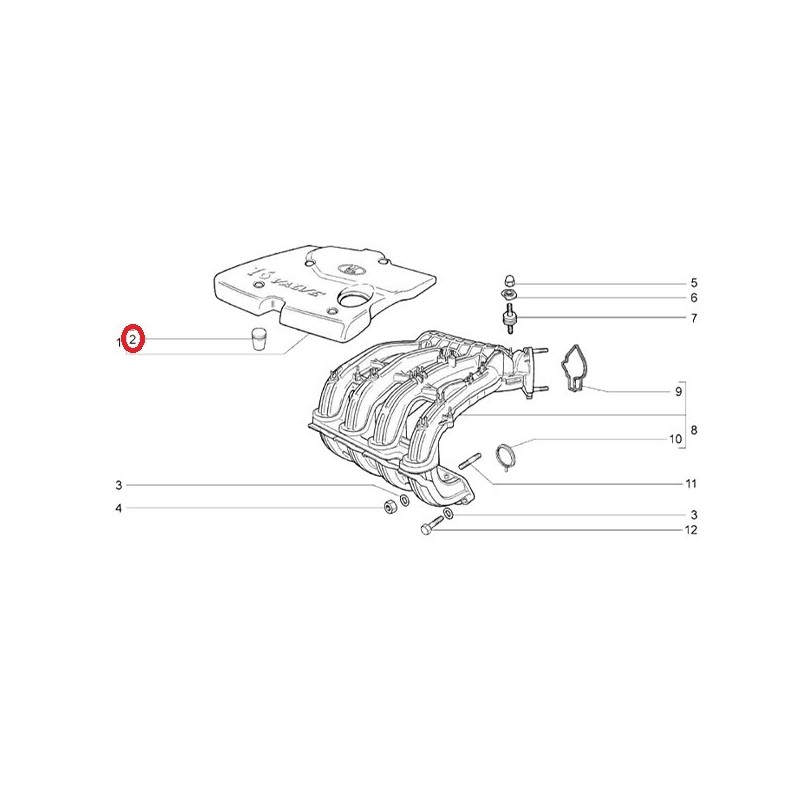 Gumička krytu motora 2112-1008658