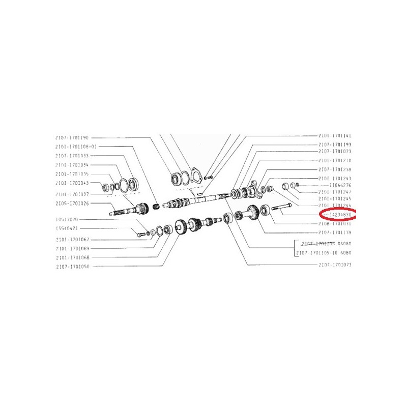 Skrutka prevodovky 14234830