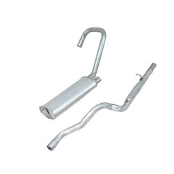 Toba de eșapament spate + Țeava de eșapament spate