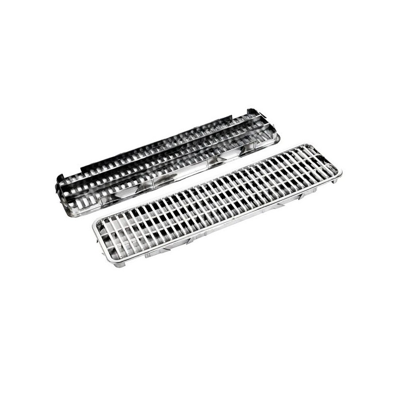 Set grătar pentru capotă argintiu 2103-8402076