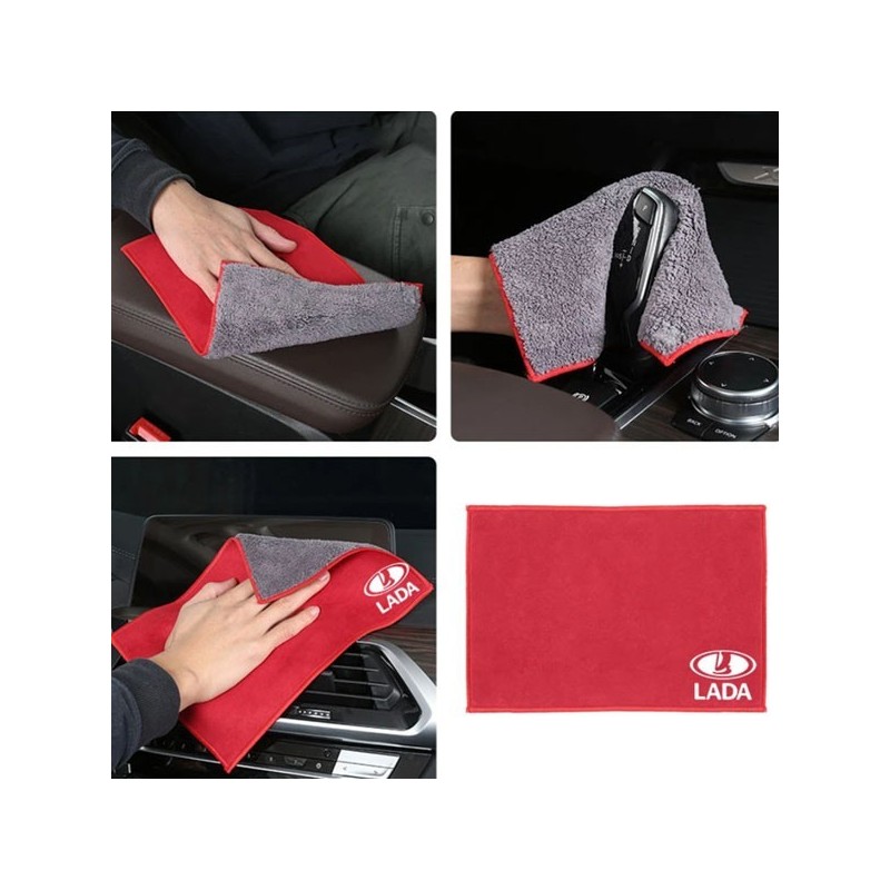 Piros mikroszálas tisztítókendő