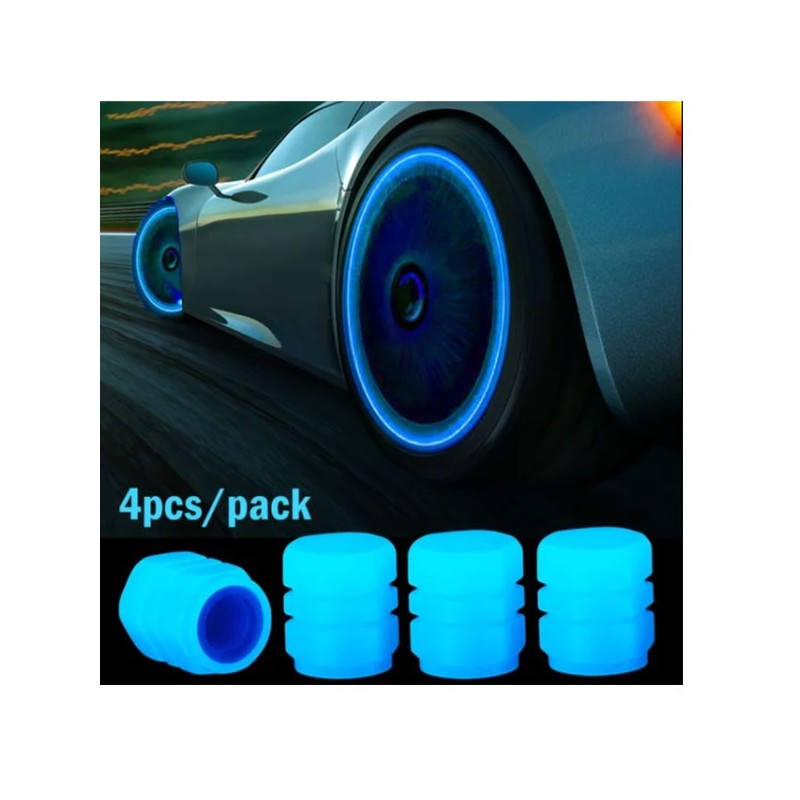 Set de 4 capace iluminate pentru supape