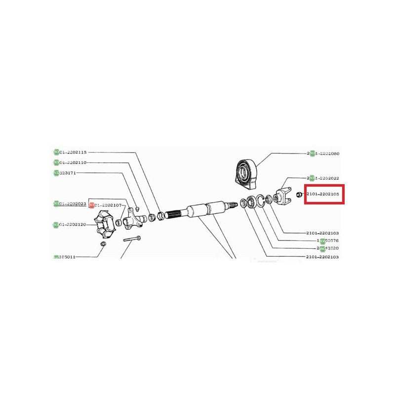 Piuliță M16x1,5x11 S27 2101-2202105