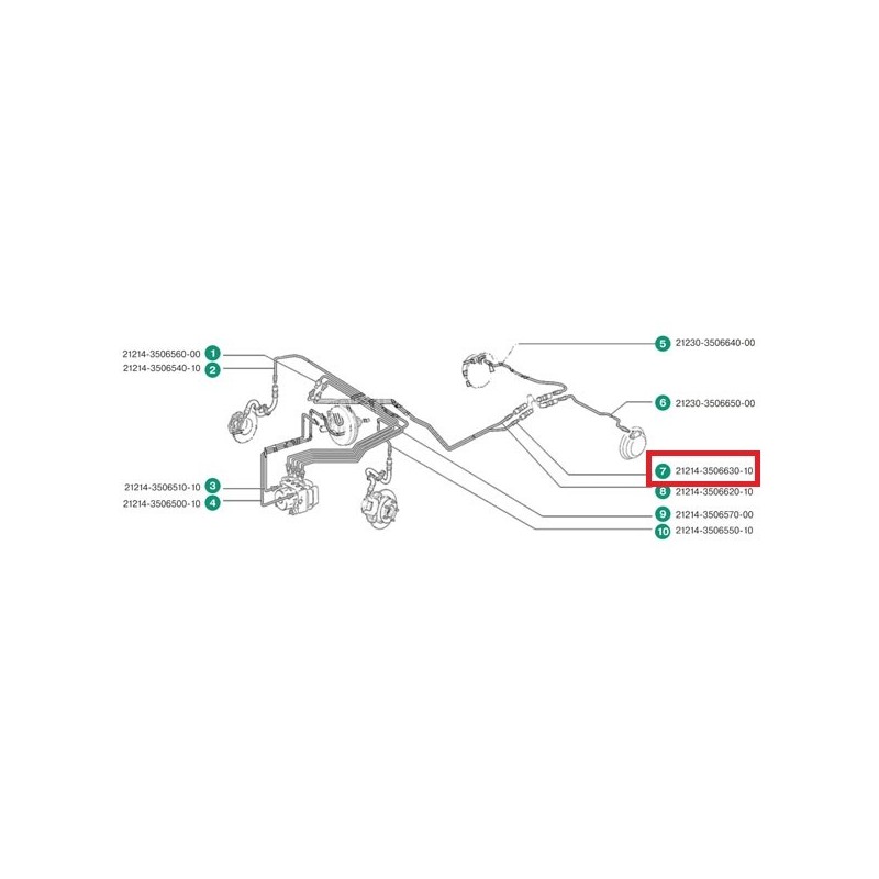 Trúbka ABS AVTOVAZ 21214-3506630-10