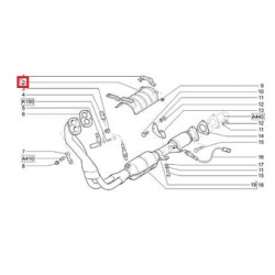 Placă de protecție a convertorului catalitic 21214-1206018