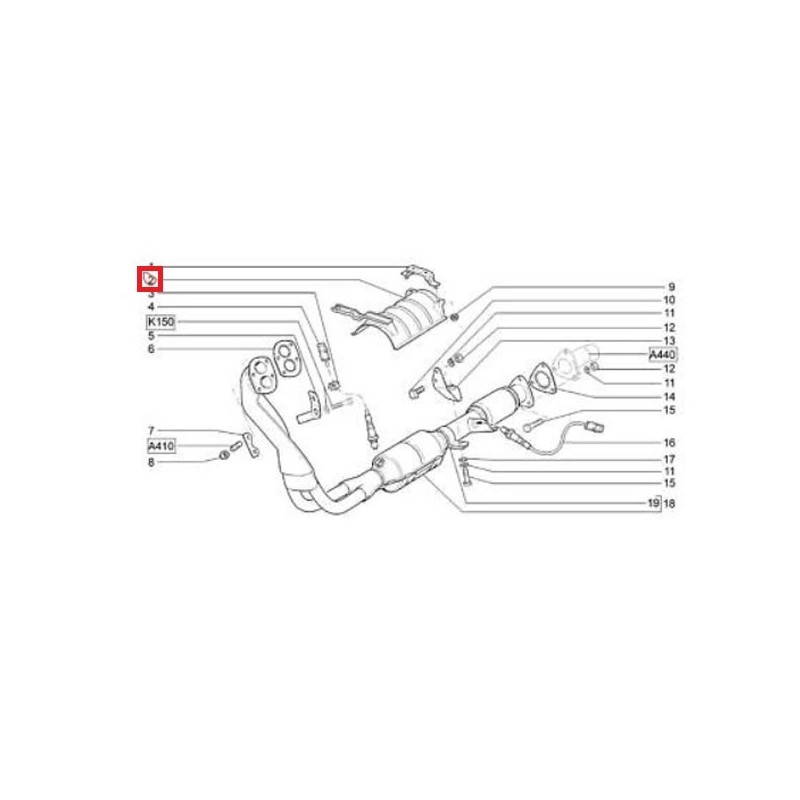Placă de protecție a convertorului catalitic 21214-1206018