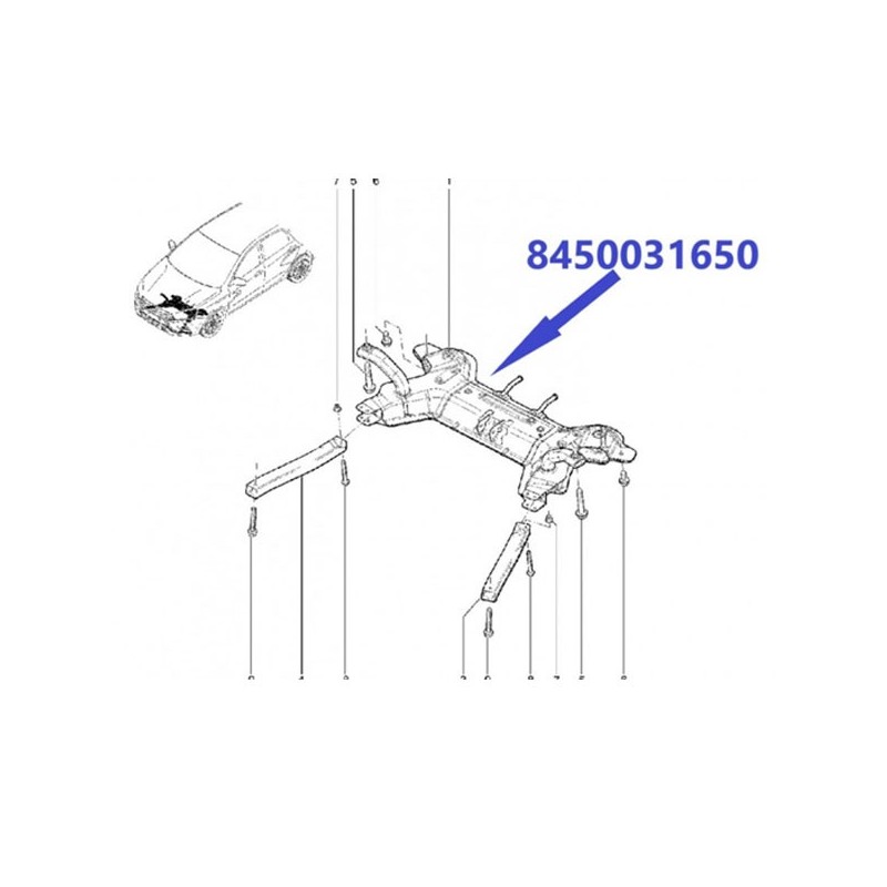 Vorderachse 8450031650