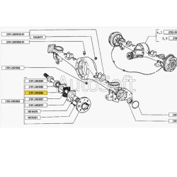 kryt zadní nápravy 2101-2403086