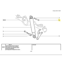 Șurubul superior al amortizorului spate 00001-0055409-31