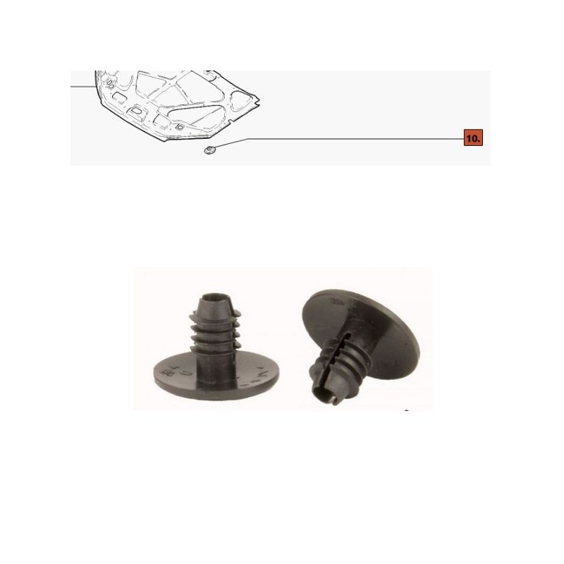 Záslepka izolácie kapoty 1119-5007722