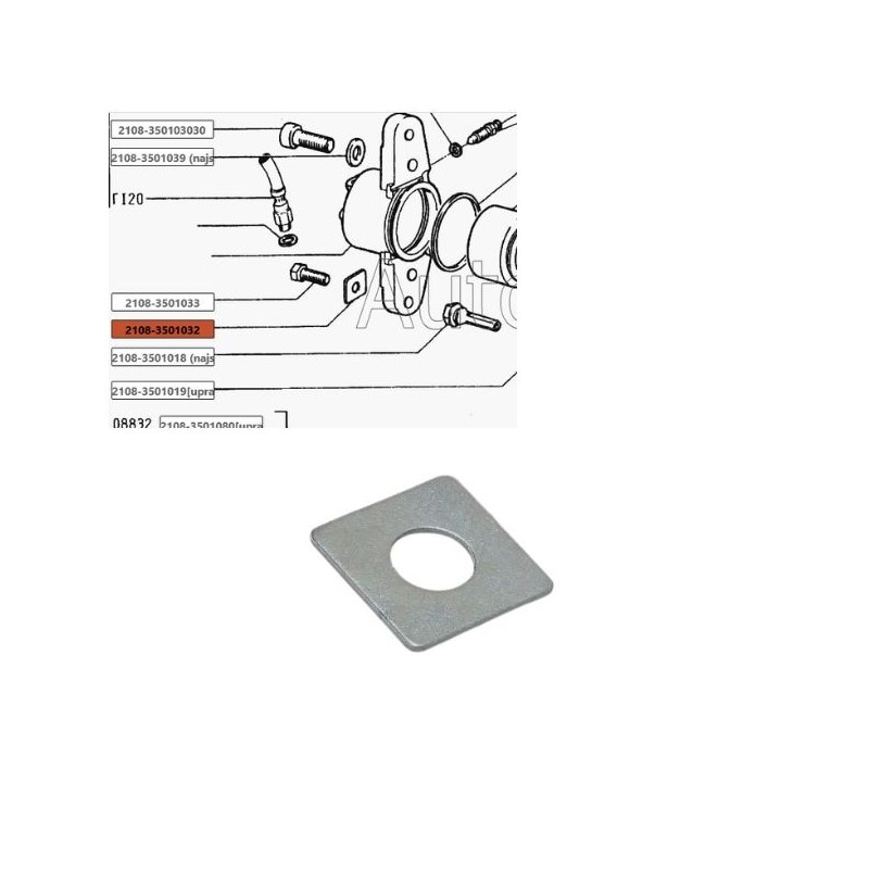 Zaisťovacia podložka strmeňa 2108-3501032